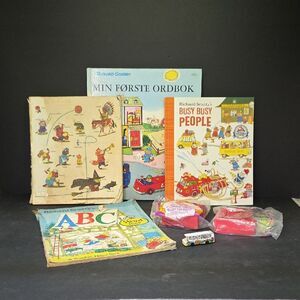 Min Forste Ordbok by Richard Scarry Best Wordbook Ever Vtg Norwegian Plus Extras
